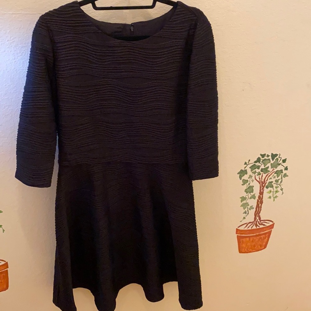 Glittered 3/4 sleeve Donna Morgan dress
